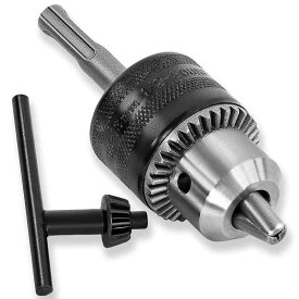 ドリルチャック 1.5-13mm SDSプラス回転チャック 1/2-20UNF(12.7mm) メタルキー付き 穴あけ 研磨 インパクトドライバー用 アダプター変換ツール用