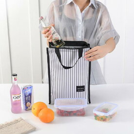 弁当バッグ 大容量 保鮮アルミホイル ピクニック用 保温 手提げ 収納ポーチ オックスフォード布 携帯便利 ランチボックスカバー 耐久素材 アウトドア対応 日常使い 軽量設計