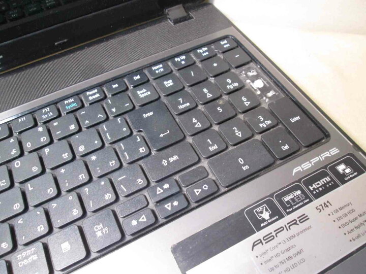 楽天市場】【中古】 Acer Aspire 5741-H32C/S Core i3 330M Windows7 