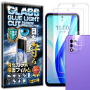 2枚+2枚セット ブルーライトカット カメラ レンズ 保護ガラス付 ZTE Libero 5G III A202ZT ガラスフィルム フィルム 硬度 10H 強化ガラス 液晶 画面 保護 保護フィルム 液晶保護フィルム カメラガラス カメラフィルム レンズフィルム RISE PRODUCTS