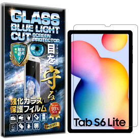2枚セット ブルーライトカット Samsung Galaxy Tab S6 Lite 10.4 2020 硬度10H W硬化製法 強化ガラス 液晶 画面 保護 保護フィルム 液晶保護フィルム 飛散防止 指紋防止 AGC日本製 RISE PRODUCTS