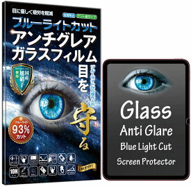 アンチグレア ブルーライトカット iPad 第10世代 2022 硬度10H W硬化製法 強化ガラス 液晶 画面 保護 保護フィルム 液晶保護フィルム 飛散防止 指紋防止 AGC日本製 RISE PRODUCTS