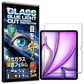 ブルーライトカット iPad Air 11 M2 (2024) 11インチ フィルム ガラスフィルム 硬度10H W硬化製法 強化ガラス 液晶 画面 保護 保護フィルム 液晶保護フィルム 飛散防止 指紋防止 AGC日本製 RISE PRODUCTS