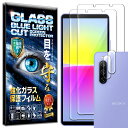 4枚セット ブルーライトカット カメラ レンズ 保護ガラス付 Xperia 10 v SO-52D / SOG11 ガラスフィルム Xperia 10 v SO-52D / SOG11 フィルム 硬度 10H 強化ガラス 液晶 画面 保護 フィルム カメラガラス カメラフィルム レンズフィルム RISE PRODUCTS