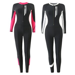 水着 ウェットスーツ フルスーツ レディース 薄手 体型カバー おしゃれ 速乾 長袖 連体水着 海水浴 水泳 潜水 ダイビングスーツ 連体式 海 川 水陸両用 レディース水着 夏 サーフィン 水中ウ