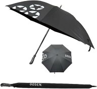 ゴーセン 長傘 特大 GOSENビックロゴ入り 晴雨兼用 UVカット ブラック 数量限定品 2024年春夏 AC89BK 日…