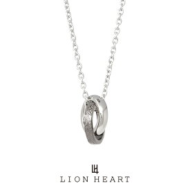 ライオンハート LH-1 ナチュラルダブルリングネックレス/サージカルステンレス ブラック 03NE0055BK LION HEART ステンレスネックレス (金属アレルギー対応) ペンダント ハワイアン メンズ ブランド プレゼント 誕生日 [ネコポス対応]