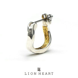 ライオンハート (I) will engrave クロッシング ピアス ウェーブシークレットヘリテイジ シルバー925 1EA138A0SV LION HEART ステンレスポスト フープ ピアス 1点売り 片耳用 メンズ 男性 ブランド プレゼント