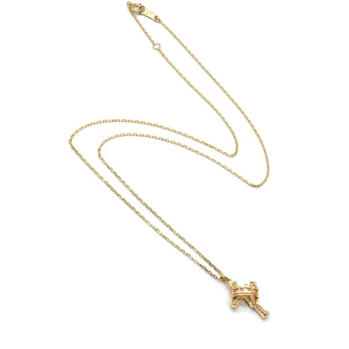 楽天市場】ライオンハート クロス＆クラウン プチネックレス K10  