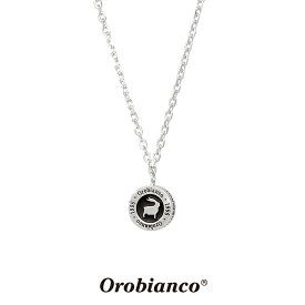 オロビアンコ ネックレス OREN018BK (シルバー×ブラック) シルバー925 チェーン40+5cm Orobianco Necklace メンズ ブランド プレゼント 誕生日