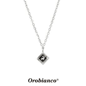 オロビアンコ ネックレス OREN023BK (シルバー×ブラック) シルバー925 チェーン40+5cm Orobianco Necklace メンズ ブランド プレゼント 誕生日