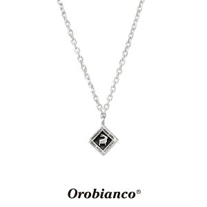 オロビアンコ ネックレス OREN023BK (シルバー×ブラック) シルバー925 チェーン40+5cm Orobianco Necklace ブランド メンズ プレゼント 父の日 誕生日