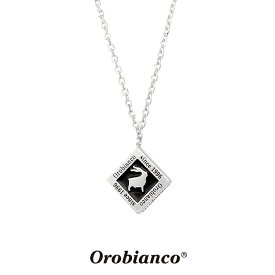 オロビアンコ ネックレス OREN024BK (シルバー×ブラック) シルバー925 チェーン40+5cm Orobianco Necklace メンズ ブランド プレゼント 誕生日