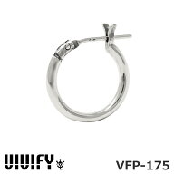 ビビファイ フープ ピアス Mサイズ シルバー925 VIVIFY VFP-175 Hoop Pierce (M) 1点売り 片耳用 メンズ …