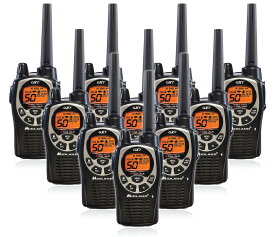 Midland トランシーバー GXT1000VP4トランシーバー （58キロ） 50-チャンネル　トランシーバー 10台セット　イヤホン付き