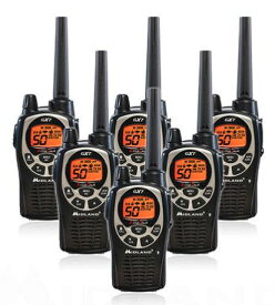 Midland トランシーバー GXT1000VP4トランシーバー （58キロ） 50-チャンネル　トランシーバー 6台セット　イヤホン付き