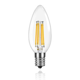 【5％OFF＆ポイント3倍！】フィラメントLED電球 40w形相当 E17口金 直径37mm 電球色 400lm 調光調色不可 リモコン非対応 電球単品