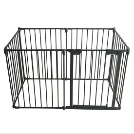 ペット用サークル ドア付 ペットサークル 折りたたみ可能 犬 猫 小動物 いぬ ドッグ 超小型犬 小型犬 中型犬 フェンス 室内 屋外 広い ケージ ゲート バリアゲート 組み立て簡単 柵 ジョイント式 拡張 増設 Pecocochi ペココチ ドア付 本体6枚セット