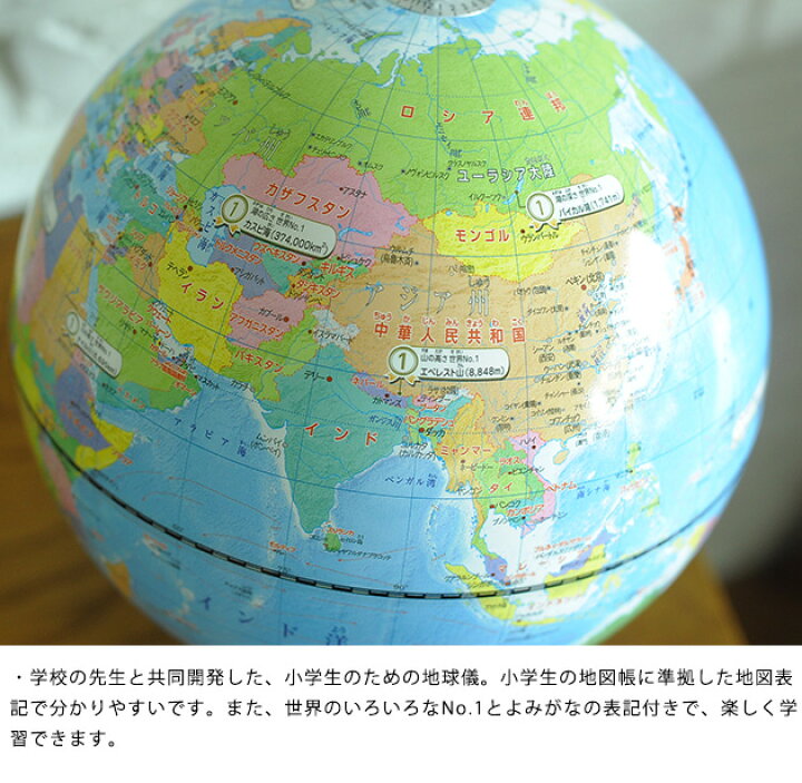 再再販 小学生のためのコンパクト地球儀 Financegala It