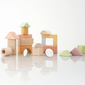 NIHONシリーズ 日本製　つみきのいえL 　54ピ－ス 1.5才 【袋ラッピング対応】 wood toy おうち時間 つみき 積み木 木製 安心 木のおもちゃ 知育玩具 男の子 女の子 出産祝い お誕生日プレゼント