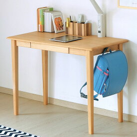 ISSEIKI 一生紀 ERIS KIDS DESK 100 ナチュラル 学習机 デスク キッズ家具 引出 フルオープンレール 天然木 木製 シンプル 自然系オイル仕上げ 書斎