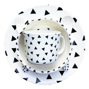 【ラッピング・メッセージカード対応】 chocolatesoup チョコレートスープ ジオメトリー メラミンテーブルウエアセット 【ラッピング対応】 食器 子供用 子ども用 ベビー 赤ちゃん 子ども食器