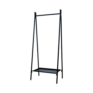 【燕三条製】 TETSUNAGI テツナギ RACK A & Steel tray SET ハンガーラック スリム 省スペース おしゃれ 棚付き スチール アイアン 日本製 コートハンガー シンプル ショップ什器 インテリア 店舗 家具