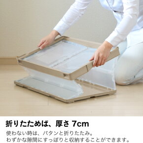 収納ボックス折りたたみCB-51NRL(折りたたみコンテナー片扉50L)【収納ケースおしゃれプラスチック折りコン折り畳み折りたたみボックス衣類収納衣装ケース引っ越し段ボール箱コンテナボックスオリコン岐阜プラスチック工業】