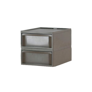 【レビューでプレゼント有】収納ボックス RISUスタックシステムケース レギュラーM【2段セット】 収納ケース おしゃれ 北欧 チェスト 収納 引き出し 引出 小物入れ 書類ケース レターケース