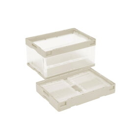 【レビューでプレゼント有り】収納ボックス 折りたたみ CB-S41NRL（折りたたみコンテナー 40L） 収納ケース おしゃれ プラスチック 折りコン 折り畳み 折りたたみボックス 衣類収納 衣装ケース 引っ越し 段ボール箱 コンテナボックス オリコン