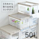 収納ボックス 折りたたみ コンテナ CB-51NRL（折りたたみコンテナー 両扉 50L）収納ケース プラスチック 折りたたみ …