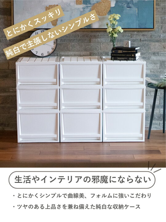 楽天市場】収納ボックス 収納ケース【2段セット】 プラスチック 
