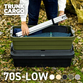 【メーカー公式店】【レビューでプレゼント有り】RISU トランクカーゴ スタッキングタイプ TC-70S LOW アウトドア 収納ボックス キャンプ用品 大容量 新型 40L フタ付き キャンプ 収納ケース プラスチック浅型 丈夫 蓋付き コンテナボックス 屋外