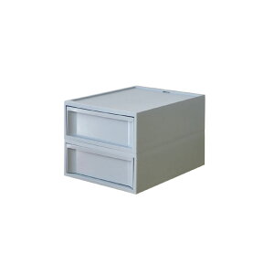 収納ボックス 収納ケース RISUスタックシステムケース ワイドS【2段セット】カラーボックス 送料無料 日本製 チェスト おしゃれ 収納 引き出し 引出 クローゼット 押入れ収納 プラスチック