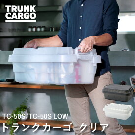【廃番】【メーカー直販店】RISUトランクカーゴ TC-50S TC-50S LOW クリア おしゃれ 収納ケース 収納ボックス トランクカーゴ コンテナボックス 送料無料 アウトドア キャンプ アウトレット ナチュラル ガーデニング チェア 収納 車載 リス