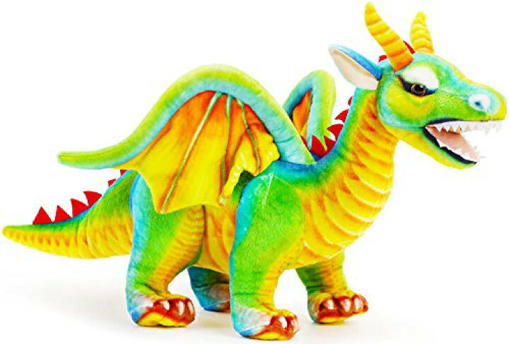 楽天市場 ドラゴン ぬいぐるみ リアル 60センチ 竜 ペット 大きい かっこいい 恐竜 鮮やか 本物 そっくり リアル ペット おもちゃ 子供 女の子 男の子 タイガーテールトイズ 日本正規品 Rita Market