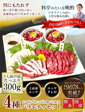 馬刺し熊本国産肉4種バラエティセット送料無料たっぷり量お歳暮ギフト