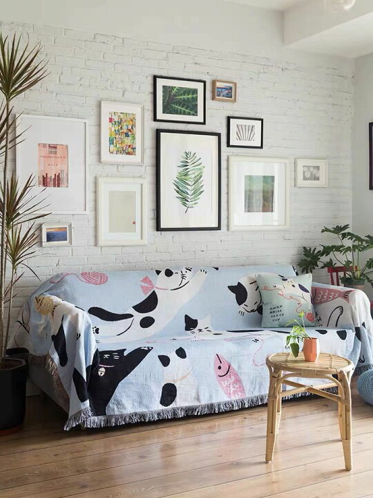 楽天市場】A008153ソファーカバー ソファーシーツ 3人掛け マルチ  