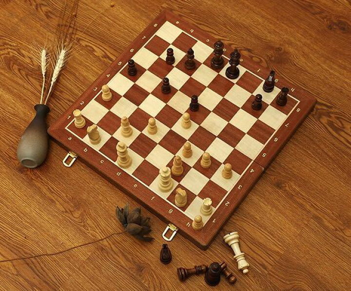 楽天市場】チェスセット チェス盤 駒 ボードゲーム アンティーク 折り畳み盤 高級感 45x45 : リタハウス 楽天市場店