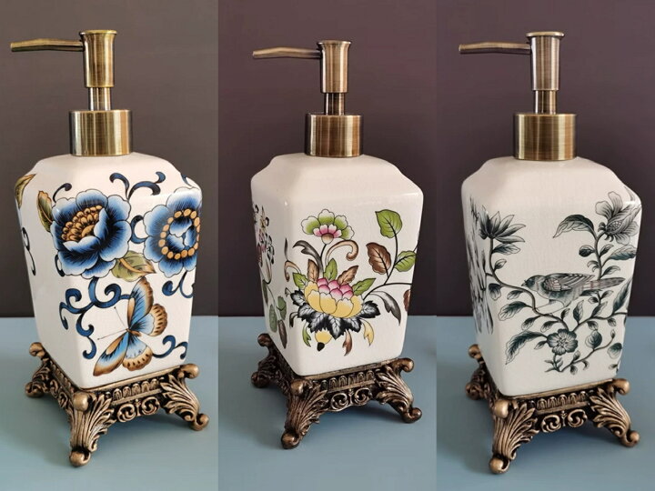 楽天市場】シャンプー ボトル バスルーム シャンプー花柄 