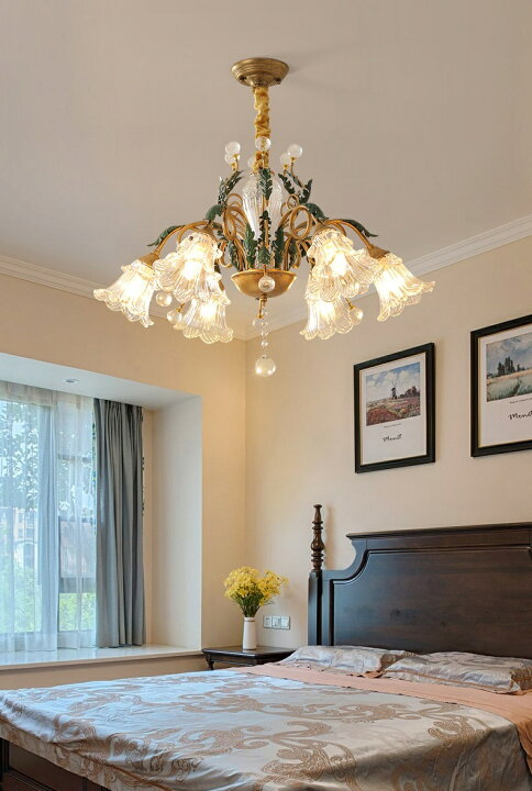 楽天市場】A053106L50-6水晶ガラス.ペンダントライト．洋風照明  