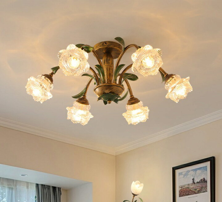 楽天市場】A053110L50-6-2水晶ガラス.ペンダントライト．洋風照明  