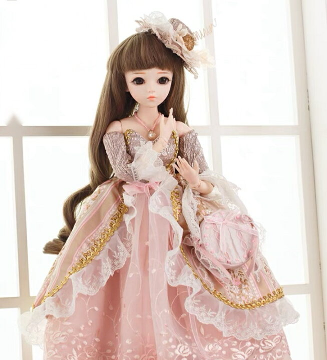 楽天市場 プリンセスドール 60cm フランス人形本体 メイクアップ ウィッグ 靴 西洋人形 衣装付き 球体関節人形 リタハウス 楽天市場店