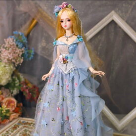 プリンセスドール 60cm 人形本体 メイクアップ ウィッグ 靴 西洋人形 衣装付き 関節人形