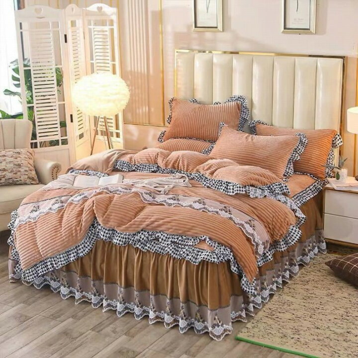 楽天市場】A025853ワイドダブル ベッド用品4点セット ．寝具 ボックス  