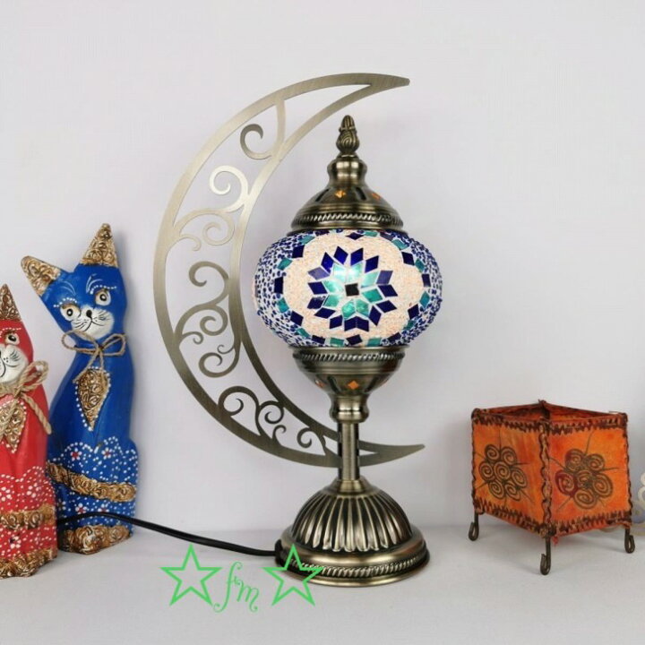 楽天市場】A055175ボヘミア調トルコテーブルランプ モロッコ風照明  