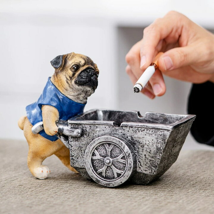 パグ 置物 小物入れドッグ 犬 収納ボックス 卓上収納 雑貨収納 かご  