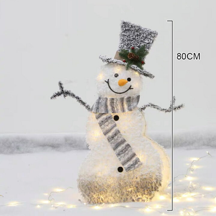 楽天市場】A031214雪だるま スノーマン モチーフライトクリスマス  