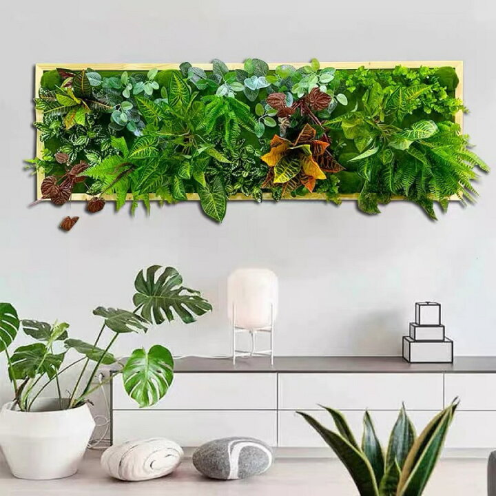 楽天市場】A032079壁飾り 人工観葉植物 壁掛けインテリア ディスプレイ  