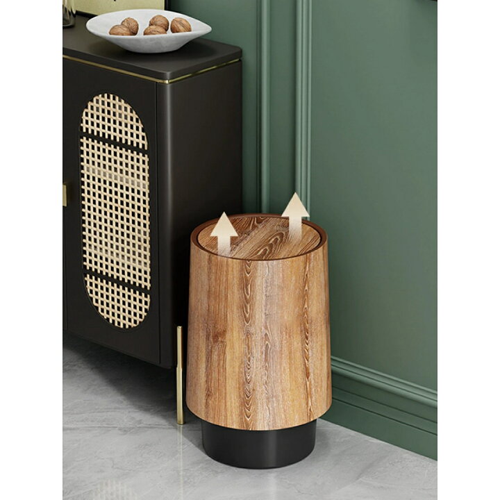 楽天市場】A037738ごみ箱 ゴミ箱 木調 インテリア収納 キッチン用品  